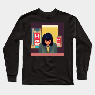 Shop assistant | Comics Style Long Sleeve T-Shirt